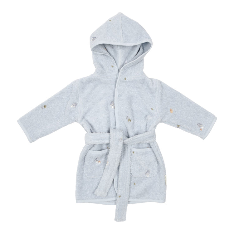 LITTLE DUTCH. Bathrobe embroidered Blue – Size 74/80