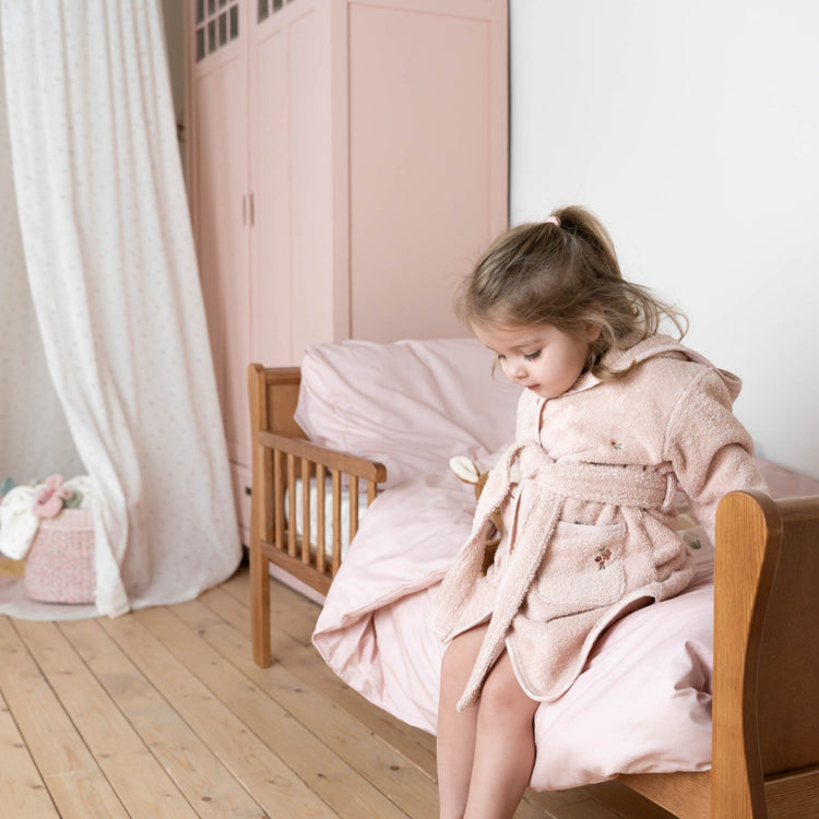 LITTLE DUTCH. Bathrobe embroidered Blossom - Size 74/80