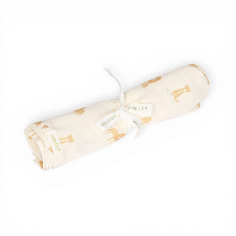 LITTLE DUTCH. Swaddle Safari Leo 120x120