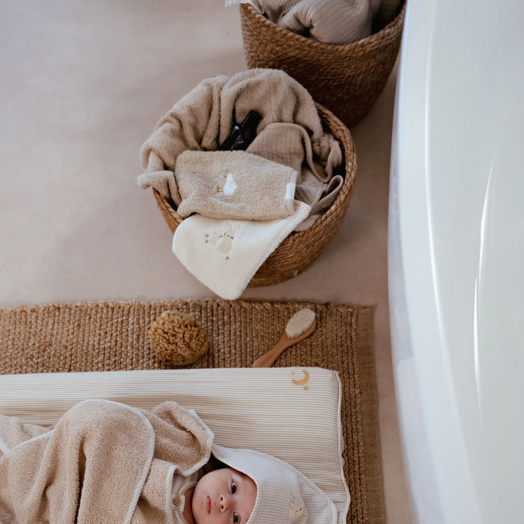 LITTLE DUTCH. Washcloths set embroidered - Baby Bunny