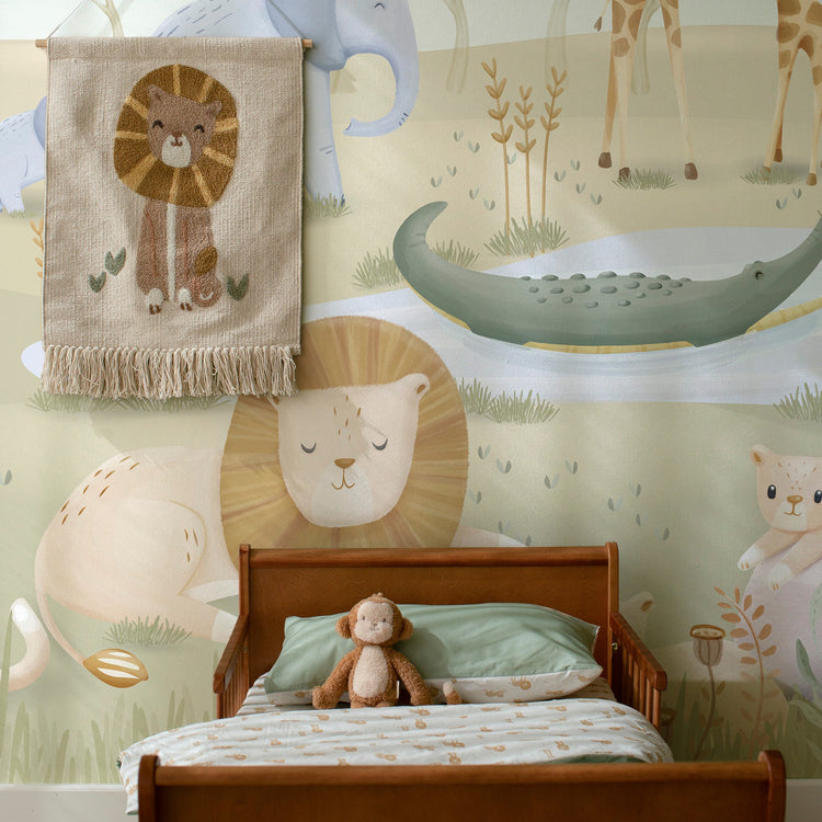 LITTLE DUTCH. Digital wallpaper Safari Friends