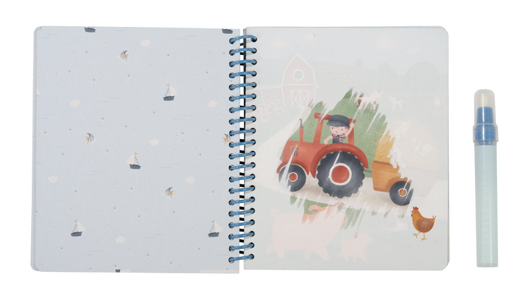 LITTLE DUTCH. Water reveal book Jim & Friends