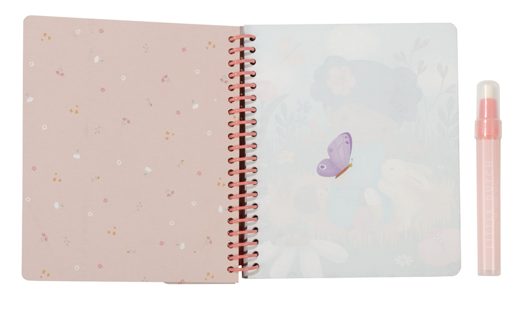 LITTLE DUTCH. Water reveal book Rosa & Friends