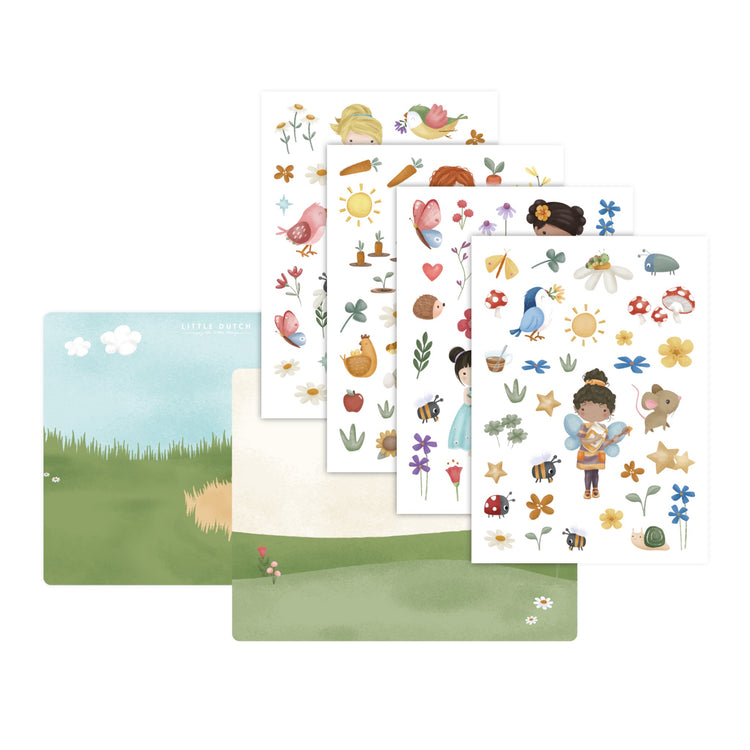 LITTLE DUTCH. Window stickers Rosa & Friends