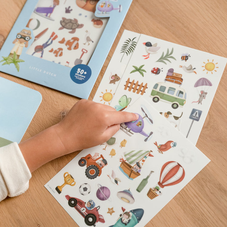 LITTLE DUTCH. Sticker set of 3 sheets Jim & Friends