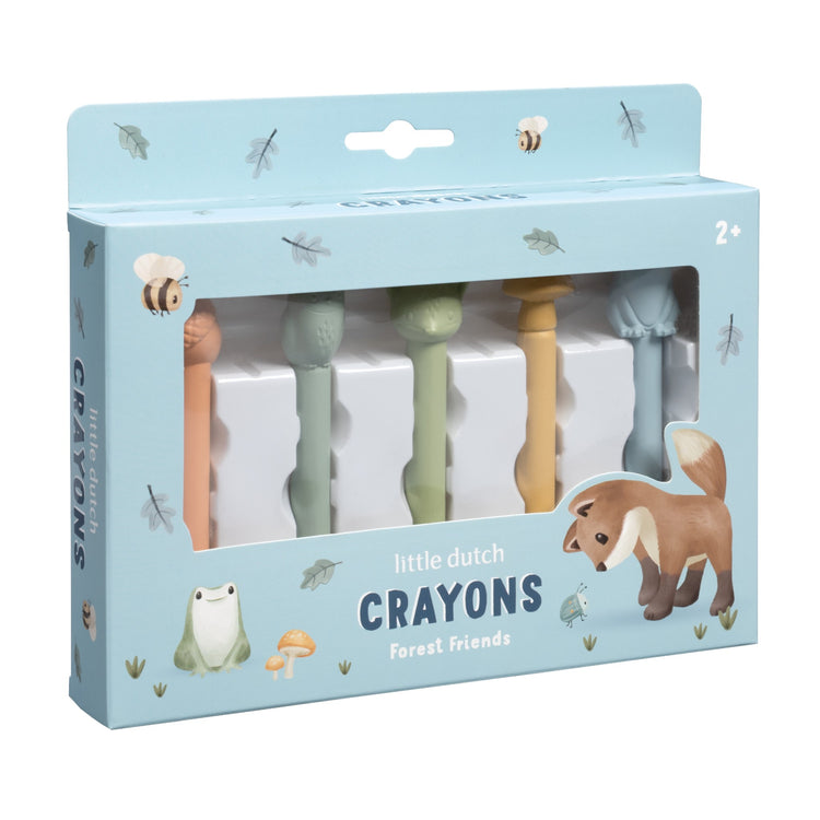LITTLE DUTCH. Wax crayons Forest Friends