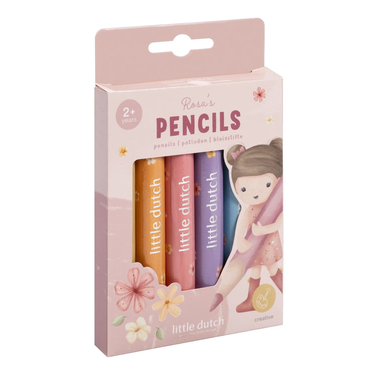 LITTLE DUTCH. Wooden pencils Rosa