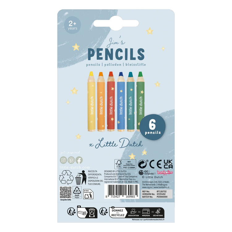 LITTLE DUTCH. Wooden pencils Jim