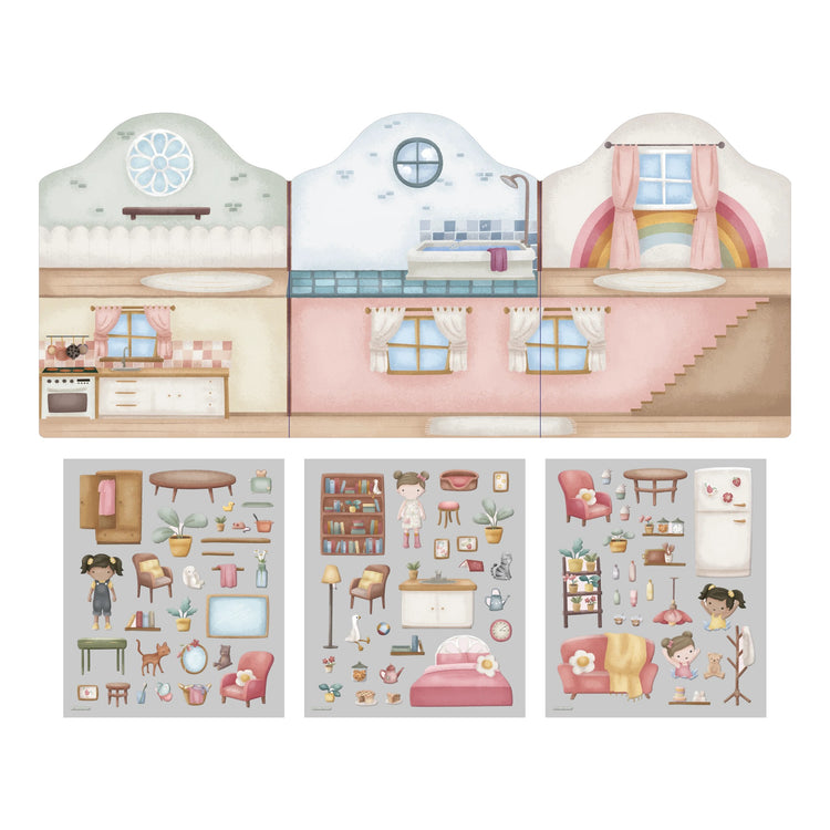 LITTLE DUTCH. Reusalbe sticker booklet Rosa
