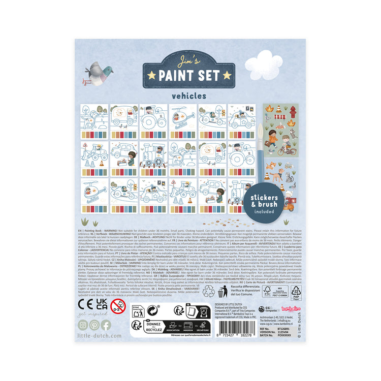 LITTLE DUTCH. Paint set Jim Vehicles