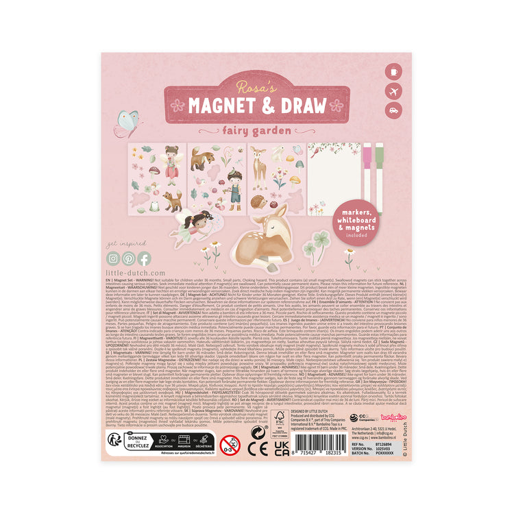 LITTLE DUTCH. Magnetic activity book Rosa