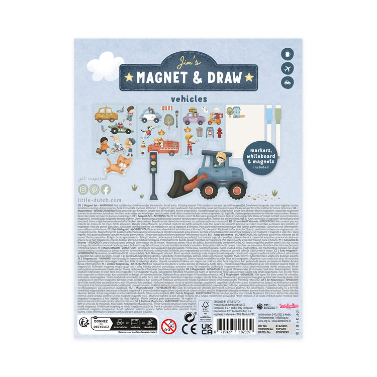 LITTLE DUTCH. Magnetic activity book Jim