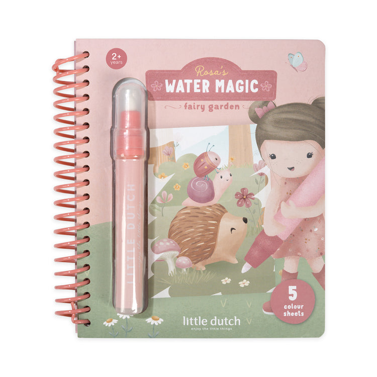 LITTLE DUTCH. Βιβλίο ζωγραφικής Water reveal Rosa Fairy Garden