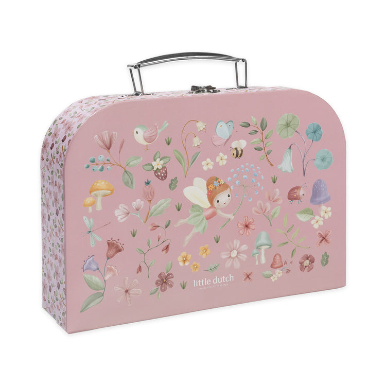 LITTLE DUTCH. Σετ ζωγραφικής - κατασκευών σε βαλιτσάκι Rosa Fairy Garden