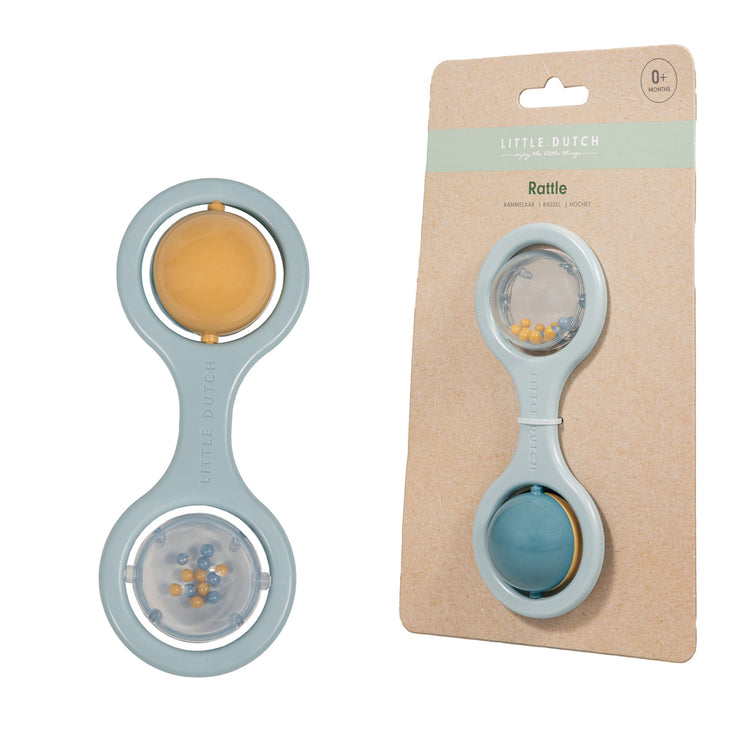 LITTLE DUTCH. Ball Rattle Blue (New)