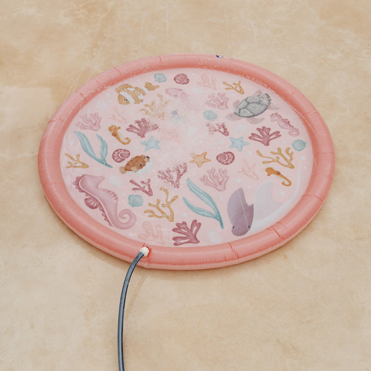 LITTLE DUTCH. Sprinkler Mat Ocean Dreams Pink 150 cm