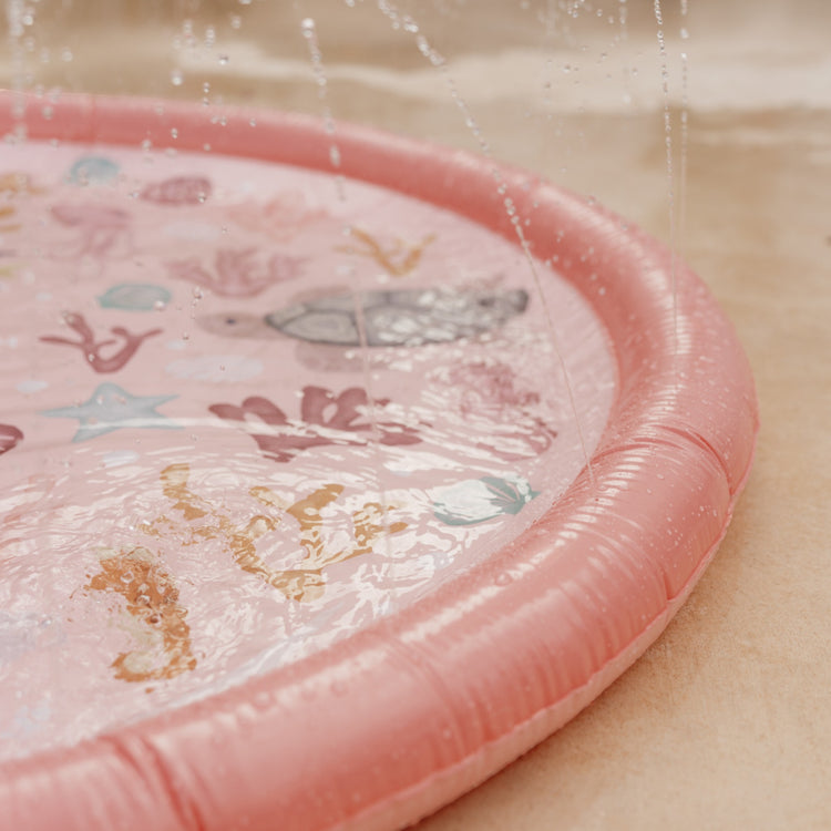 LITTLE DUTCH. Sprinkler Mat Ocean Dreams Pink 150 cm