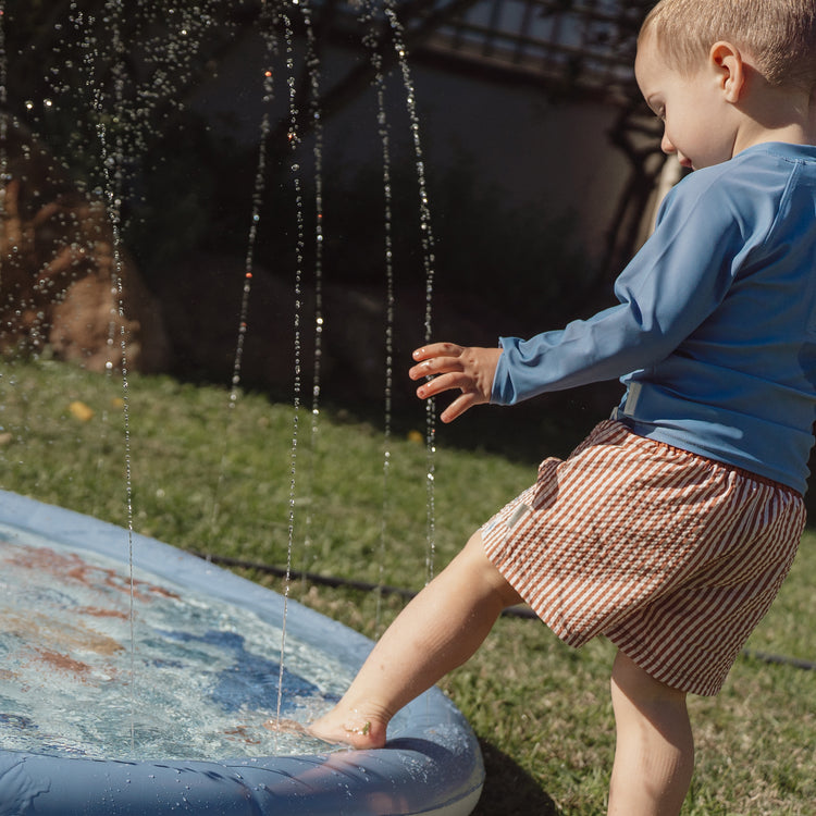 LITTLE DUTCH. Φουσκωτό στρώμα παιχνιδιού Sprinkler Ocean World Μπλε 150 εκ.