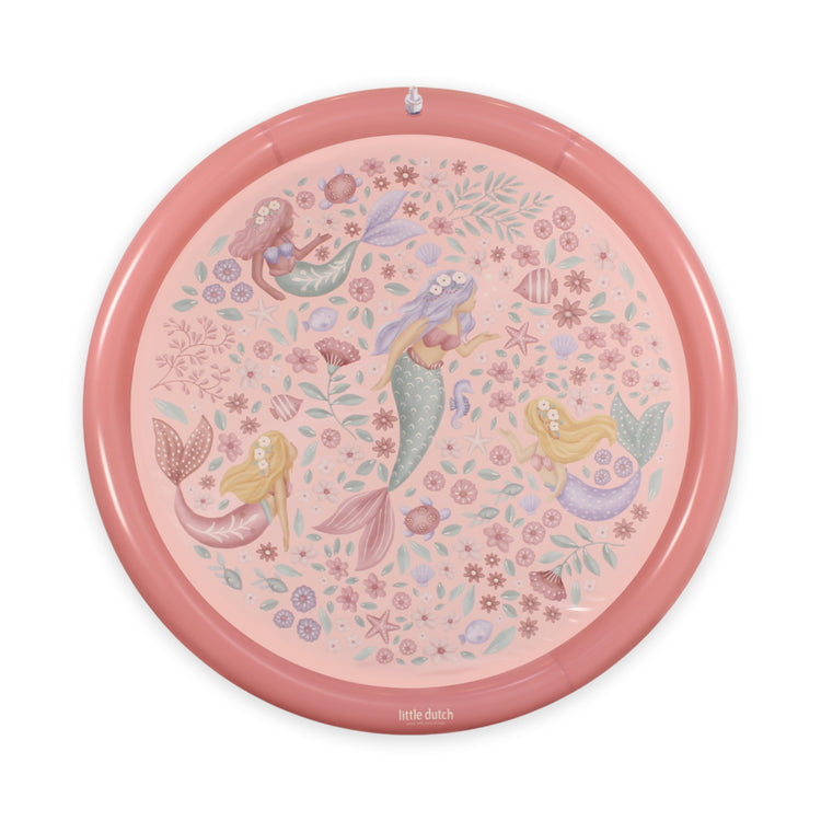LITTLE DUTCH. Φουσκωτό στρώμα παιχνιδιού Sprinkler Dreamy Mermaid Ροζ 150 εκ.