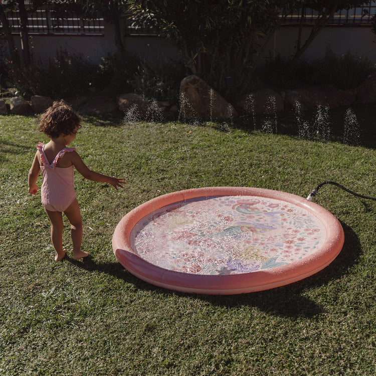 LITTLE DUTCH. Φουσκωτό στρώμα παιχνιδιού Sprinkler Dreamy Mermaid Ροζ 150 εκ.