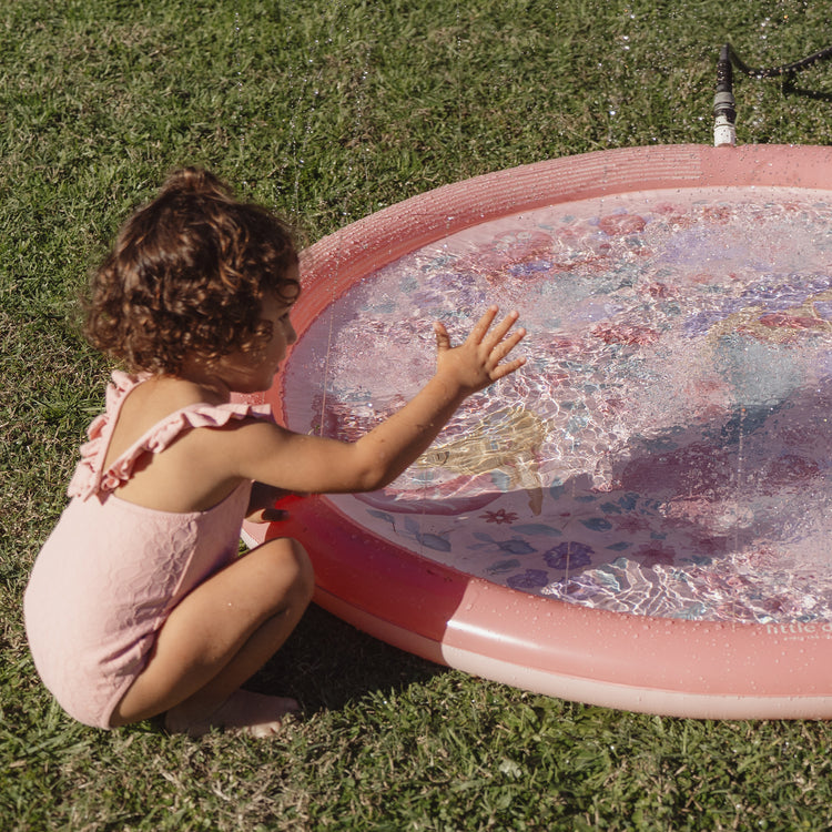 LITTLE DUTCH. Φουσκωτό στρώμα παιχνιδιού Sprinkler Dreamy Mermaid Ροζ 150 εκ.