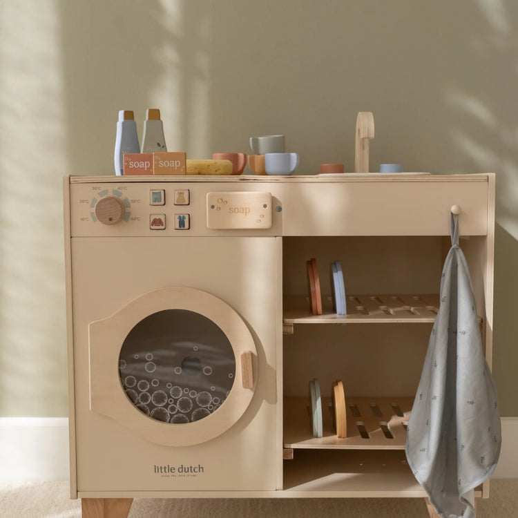 LITTLE DUTCH. Wooden washing machine FSC Limited Edition
