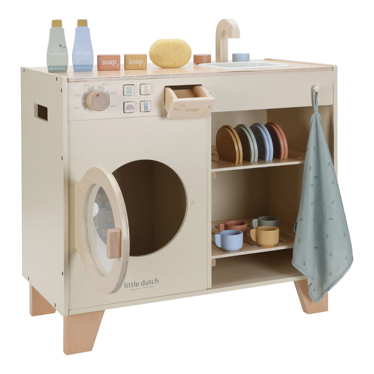 LITTLE DUTCH. Wooden washing machine FSC Limited Edition