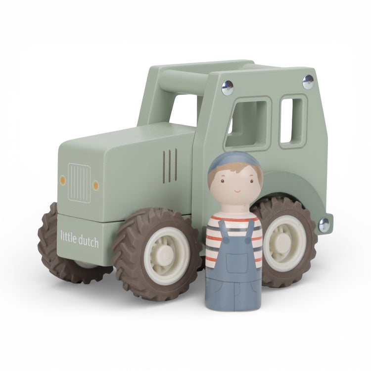 LITTLE DUTCH. Wooden Tractor with Pegdoll FSC