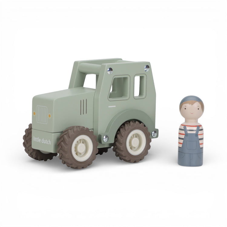 LITTLE DUTCH. Wooden Tractor with Pegdoll FSC