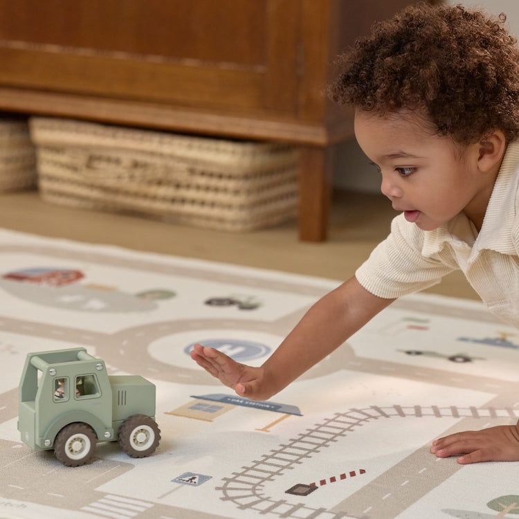 LITTLE DUTCH. Wooden Tractor with Pegdoll FSC