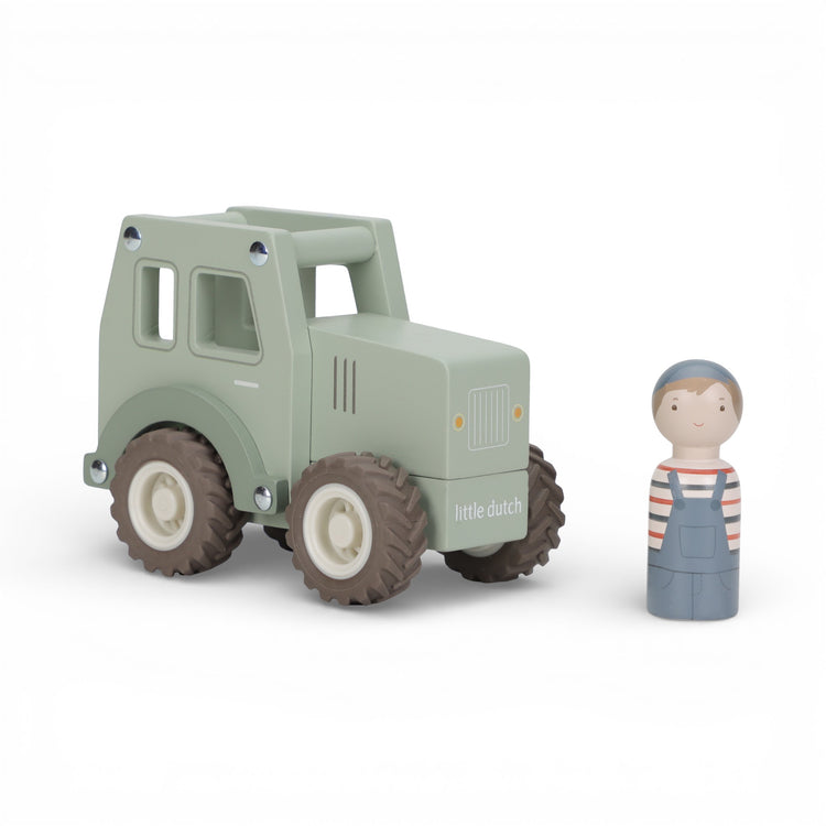 LITTLE DUTCH. Wooden Tractor with Pegdoll FSC