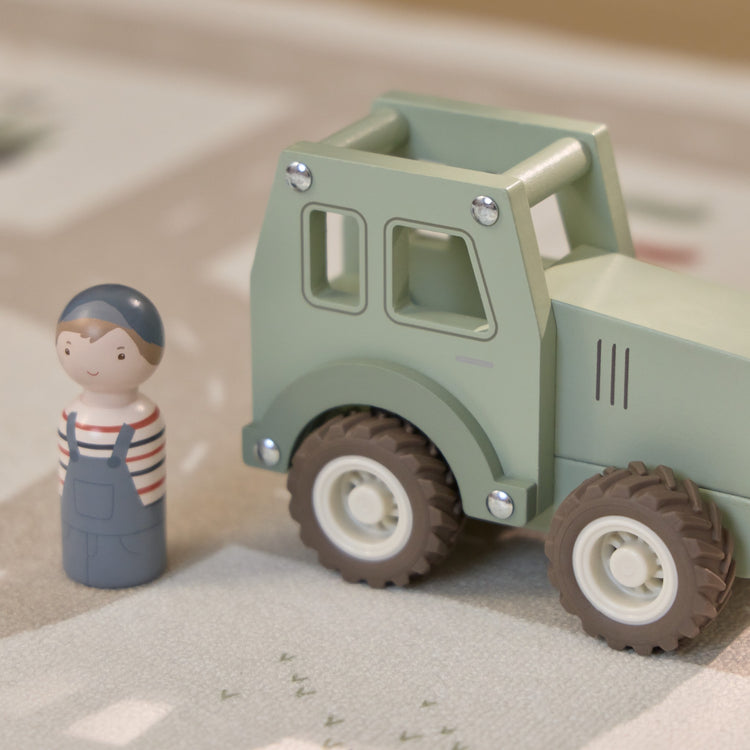 LITTLE DUTCH. Wooden Tractor with Pegdoll FSC