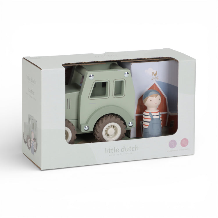 LITTLE DUTCH. Wooden Tractor with Pegdoll FSC