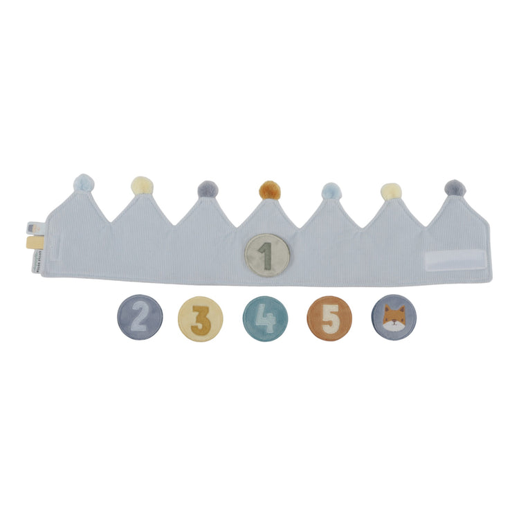 LITTLE DUTCH. Birthday Crown with Numbers blue