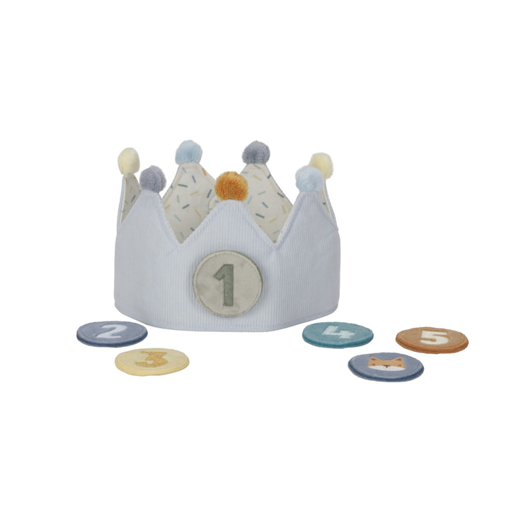 LITTLE DUTCH. Birthday Crown with Numbers blue