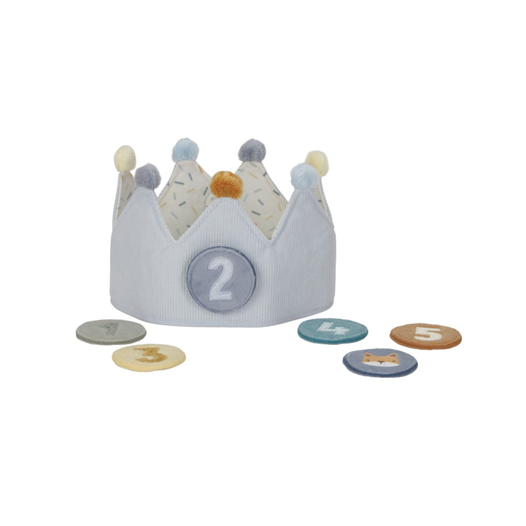 LITTLE DUTCH. Birthday Crown with Numbers blue