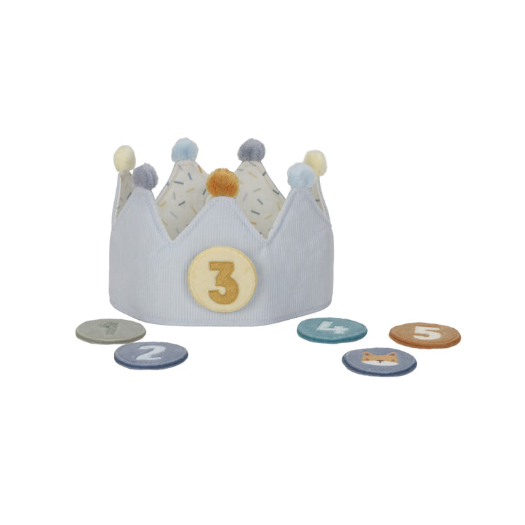 LITTLE DUTCH. Birthday Crown with Numbers blue