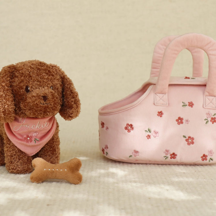 LITTLE DUTCH. Plush dog Jackie in bag GRS