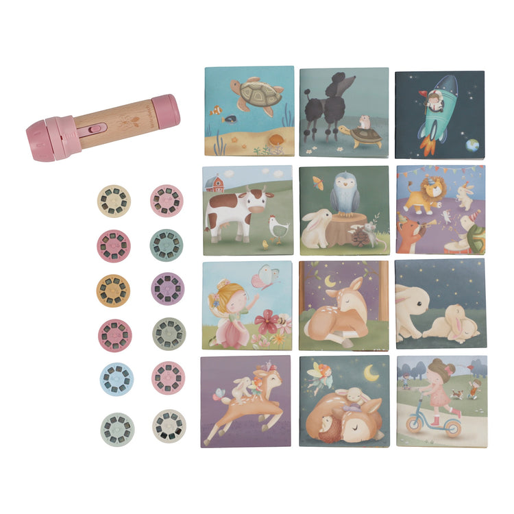 LITTLE DUTCH. Stories projector torch - Pink