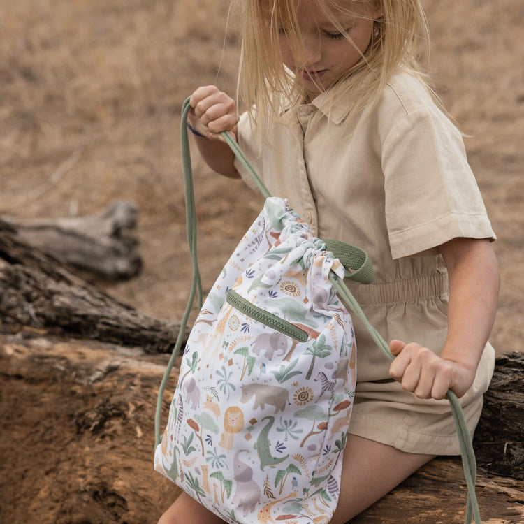 LITTLE DUTCH. Τσάντα γυμναστηρίου Safari Friends
