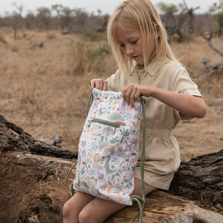 LITTLE DUTCH. Τσάντα γυμναστηρίου Safari Friends