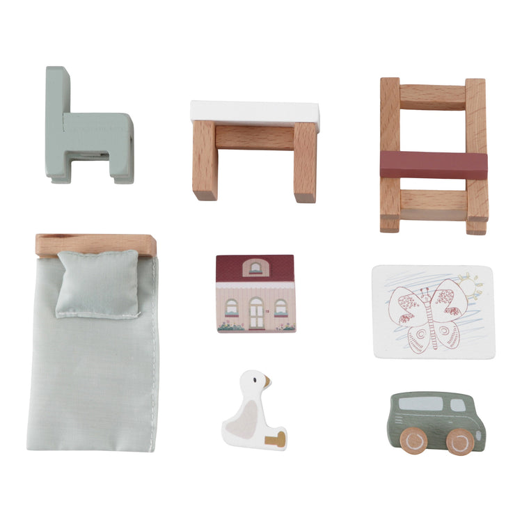 LITTLE DUTCH. Dollhouse children's room expansion set FSC
