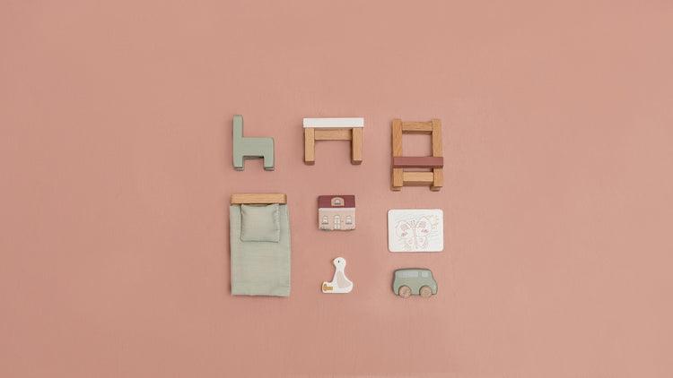 LITTLE DUTCH. Dollhouse children's room expansion set FSC