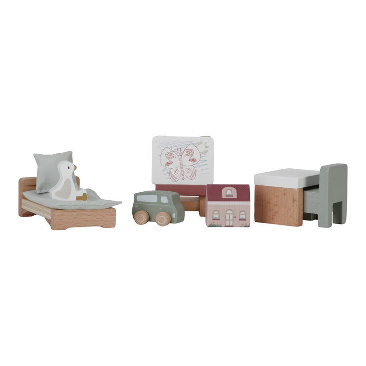 LITTLE DUTCH. Dollhouse children's room expansion set FSC