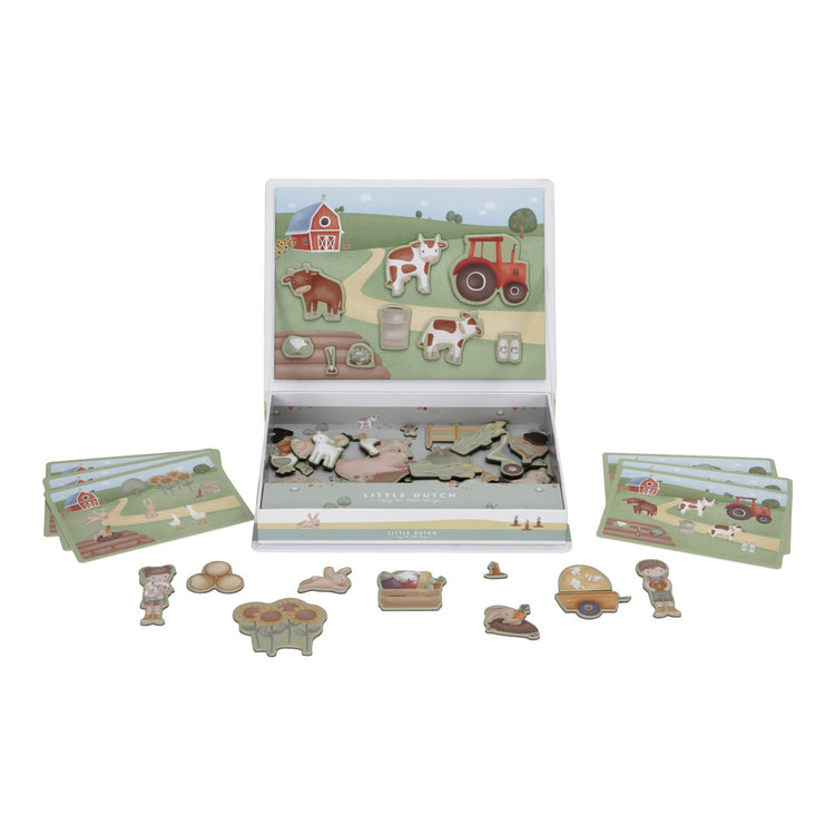 LITTLE DUTCH. Magnetic Playboard Little Farm FSC