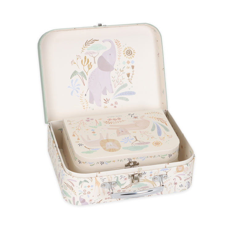 LITTLE DUTCH. Suitcase set Safari Friends FSC