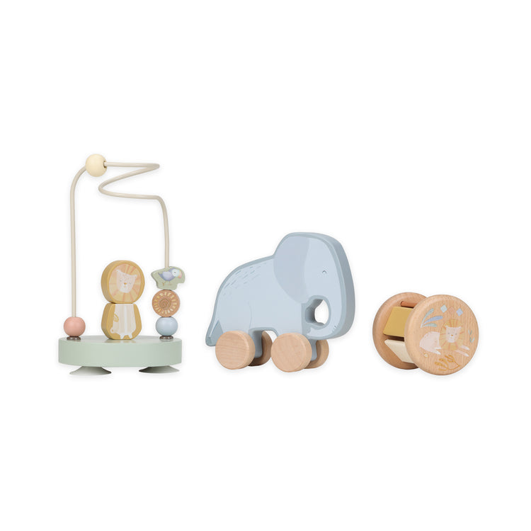 LITTLE DUTCH. Wooden gift set Safari Friends FSC