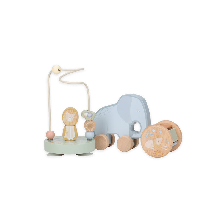 LITTLE DUTCH. Wooden gift set Safari Friends FSC