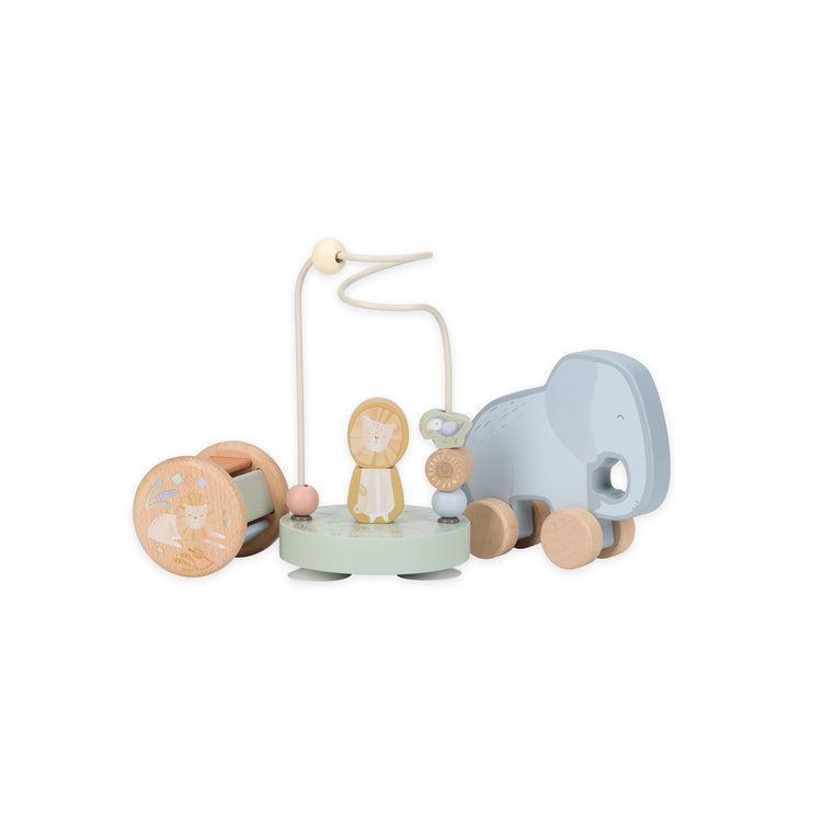 LITTLE DUTCH. Wooden gift set Safari Friends FSC
