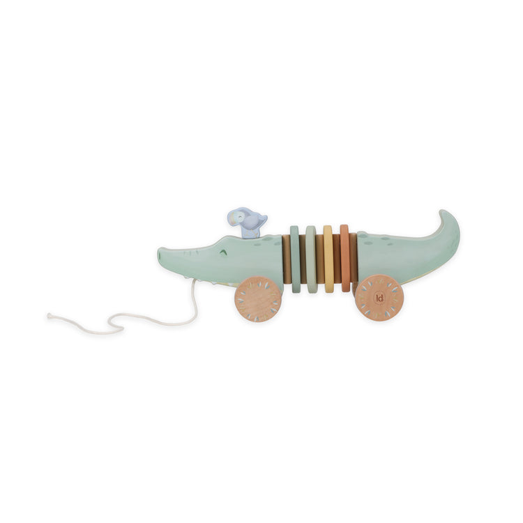 LITTLE DUTCH. Wooden pull animal Safari Friends FSC